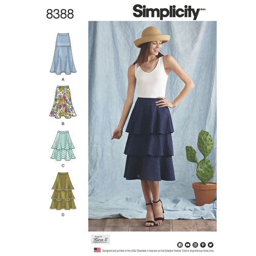 simplicity-tiered-flounce-skirt-pattern-8388-envelope-front – Doctor T ...