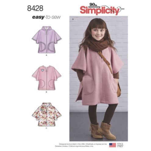 simplicity-child-poncho-pattern-8428-envelope-front