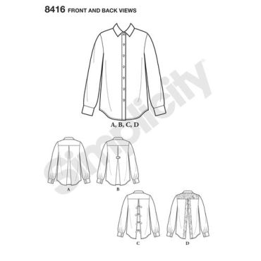 simplicity-top-vest-pattern-8416-front-back-view