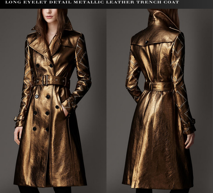 Sewing Plans: Trendy Metallic RTW Inspired Trench Coat – Doctor T Designs